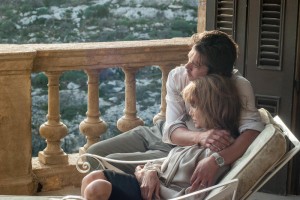Roland (BRAD PITT) comforts Vanessa (ANGELINA JOLIE PITT) in "By the Sea," a dramatic film from director Jolie Pitt that follows an American writer (Pitt) and his wife (Jolie Pitt) in a story about a relationship derailed by loss, the tenacity of love, and the path to recovery and acceptance. from Image.net